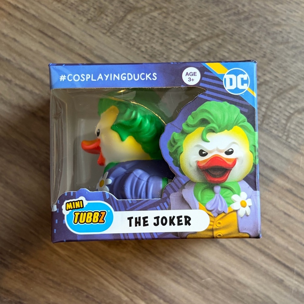 NWT The Joker Cosplaying duck by Mini Tubbz